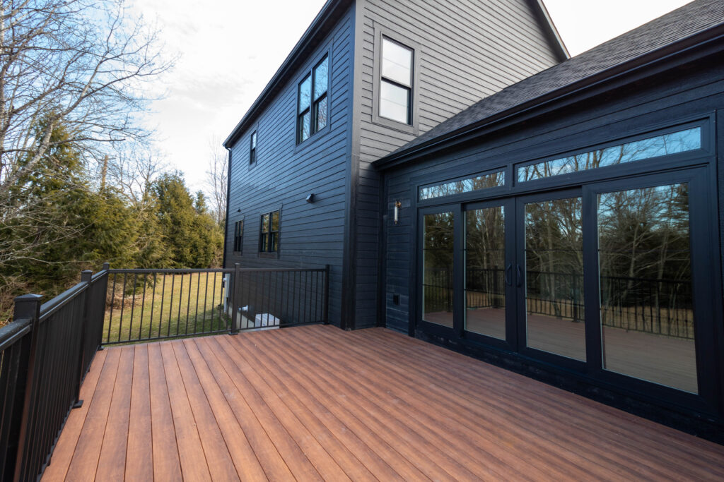 Back Deck of the Meadow House in Falmouth, ME