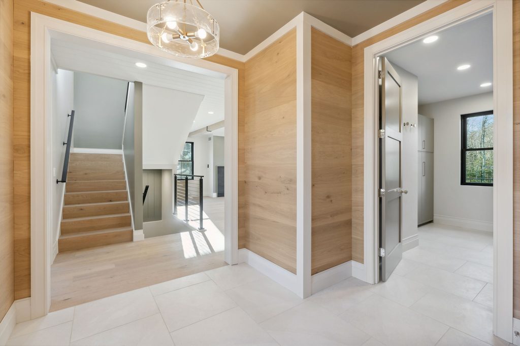 Entryway of Ridge House in Falmouth, Maine