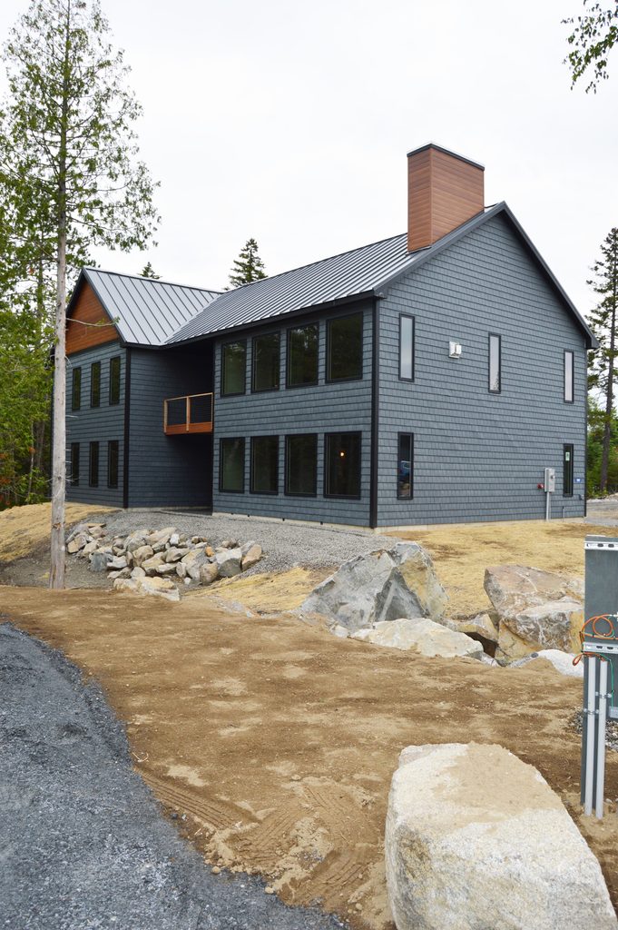 Rear Exterior of the Mountain House in Carrabassett Valley, Maine