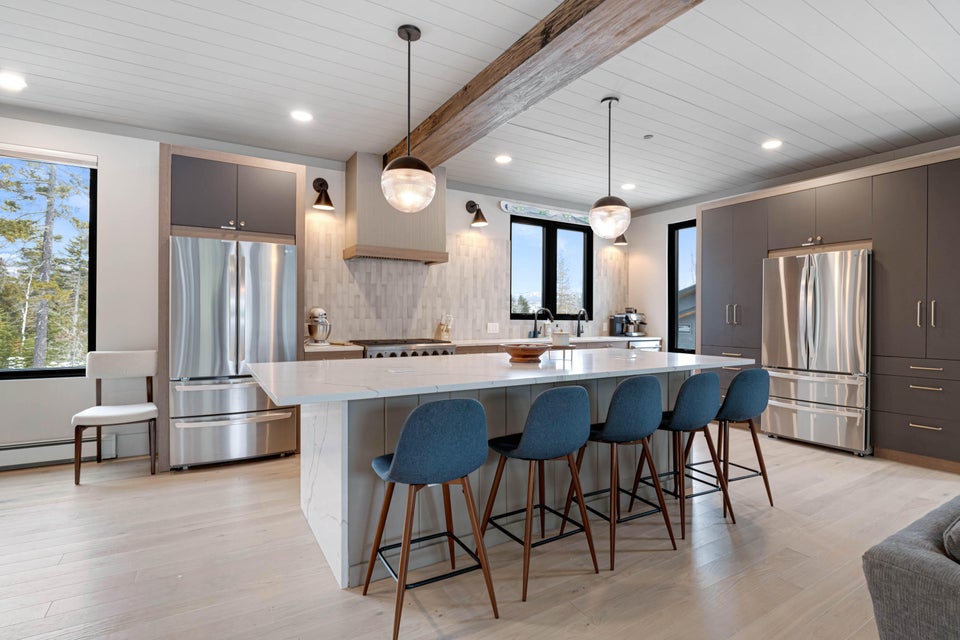 Kitchen of the Mountain House in Carrabassett Valley, Maine