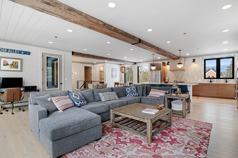 Living Room of the Mountain House in Carrabassett Valley, Maine