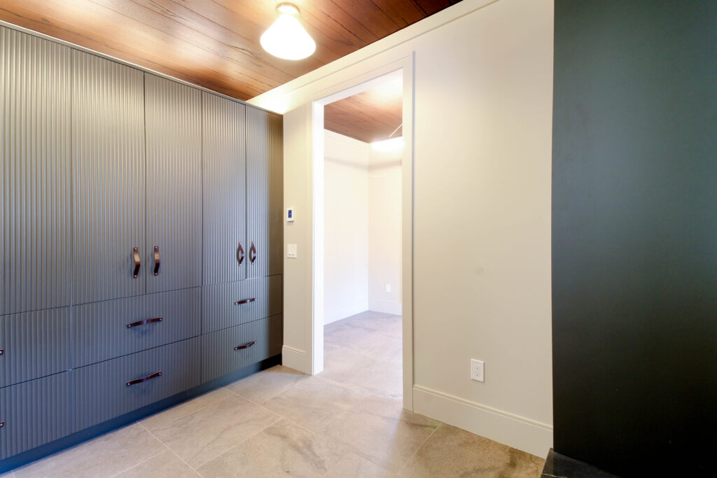 Mudroom of the Meadow House in Falmouth, ME