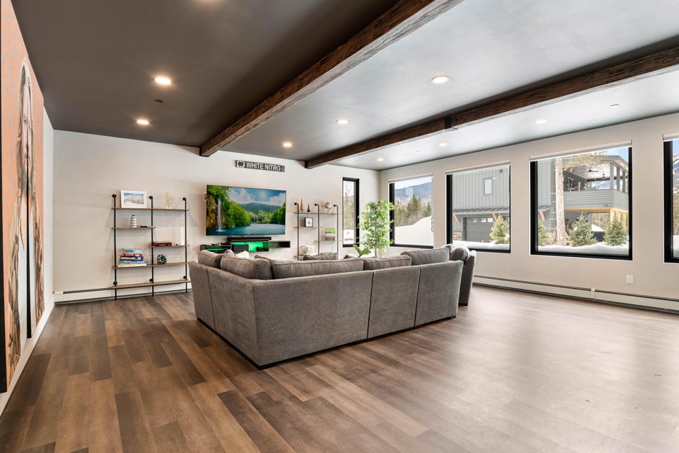 Finished Basement of the Mountain House in Carrabassett Valley, Maine