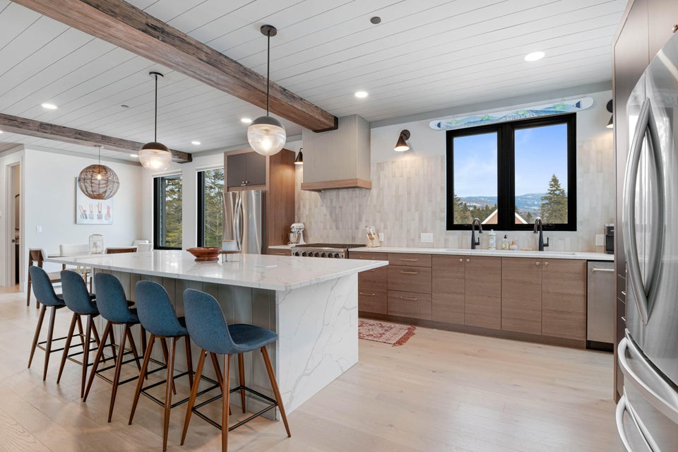 Kitchen of the Mountain House in Carrabassett Valley, Maine